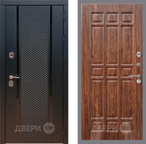 Дверь Рекс (REX) 25 FL-33 орех тисненый в Солнечногорске