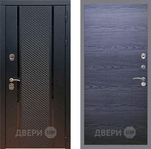 Входная металлическая Дверь Рекс (REX) 25 GL Дуб тангенальный черный в Солнечногорске