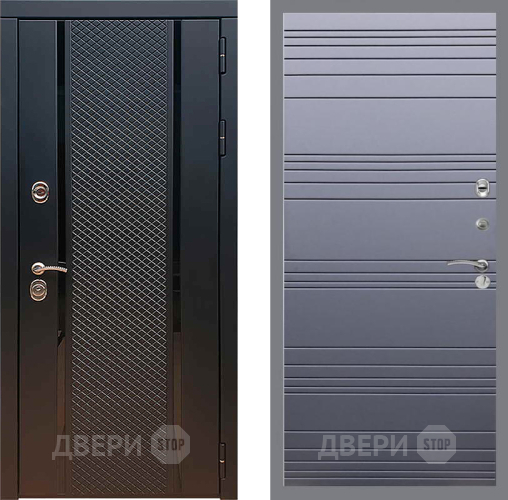 Входная металлическая Дверь Рекс (REX) 25 Line Силк титан в Солнечногорске
