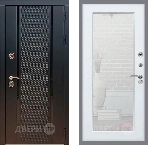 Дверь Рекс (REX) 25 Зеркало Пастораль Силк Сноу в Солнечногорске