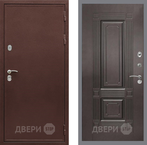 Входная металлическая Дверь Рекс (REX) 5 металл 3 мм FL-2 Венге в Солнечногорске