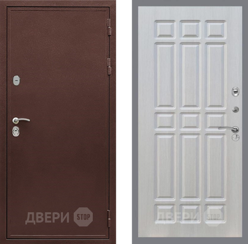 Входная металлическая Дверь Рекс (REX) 5 металл 3 мм FL-33 Лиственница беж в Солнечногорске