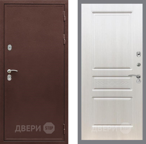 Входная металлическая Дверь Рекс (REX) 5 металл 3 мм FL-243 Лиственница беж в Солнечногорске