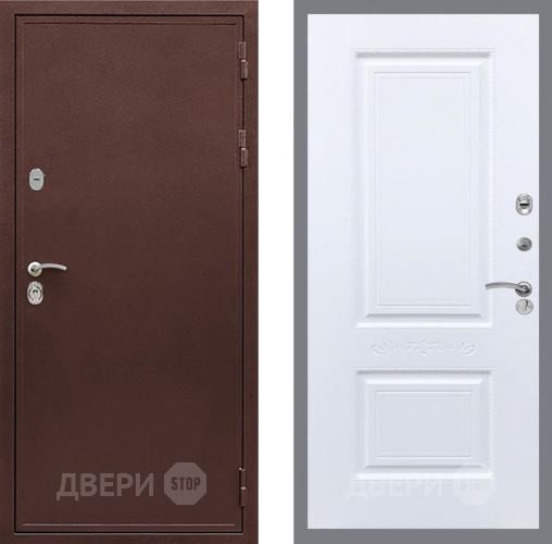 Входная металлическая Дверь Рекс (REX) 5 металл 3 мм Смальта Силк Сноу в Солнечногорске